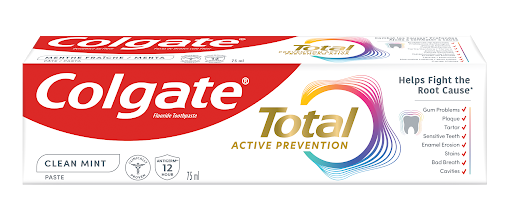 Colgate Total 12 Hour Germ Protection Clean Mint Whole Mouth Protection Toothpaste - 75ml