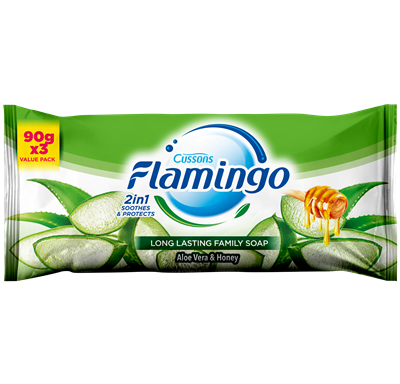 Flamingo Soap Aloe Vera 90 g 3 Pieces