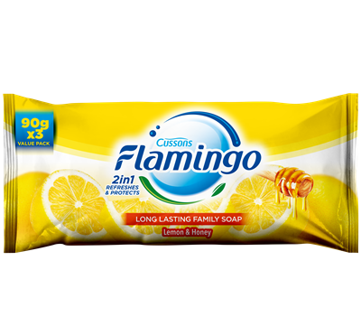 Flamingo Soap Lemon Extract 90 g 3 Pieces