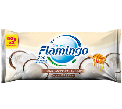 Flamingo Soap Milk & Glycerine 90 g 3 Pieces
