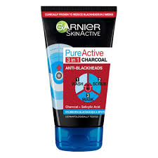 Garnier Pure Active 3 In 1 Charcoal 150ml