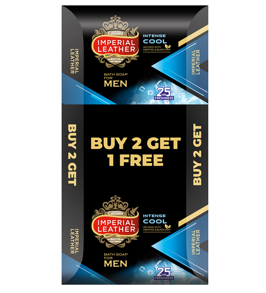Imperial Leather Men's Intense Cool 3-150G Value Pack