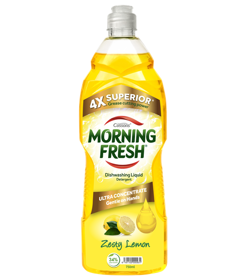 Morning Fresh Dish Washing Liquid Zesty Lemon 750ml