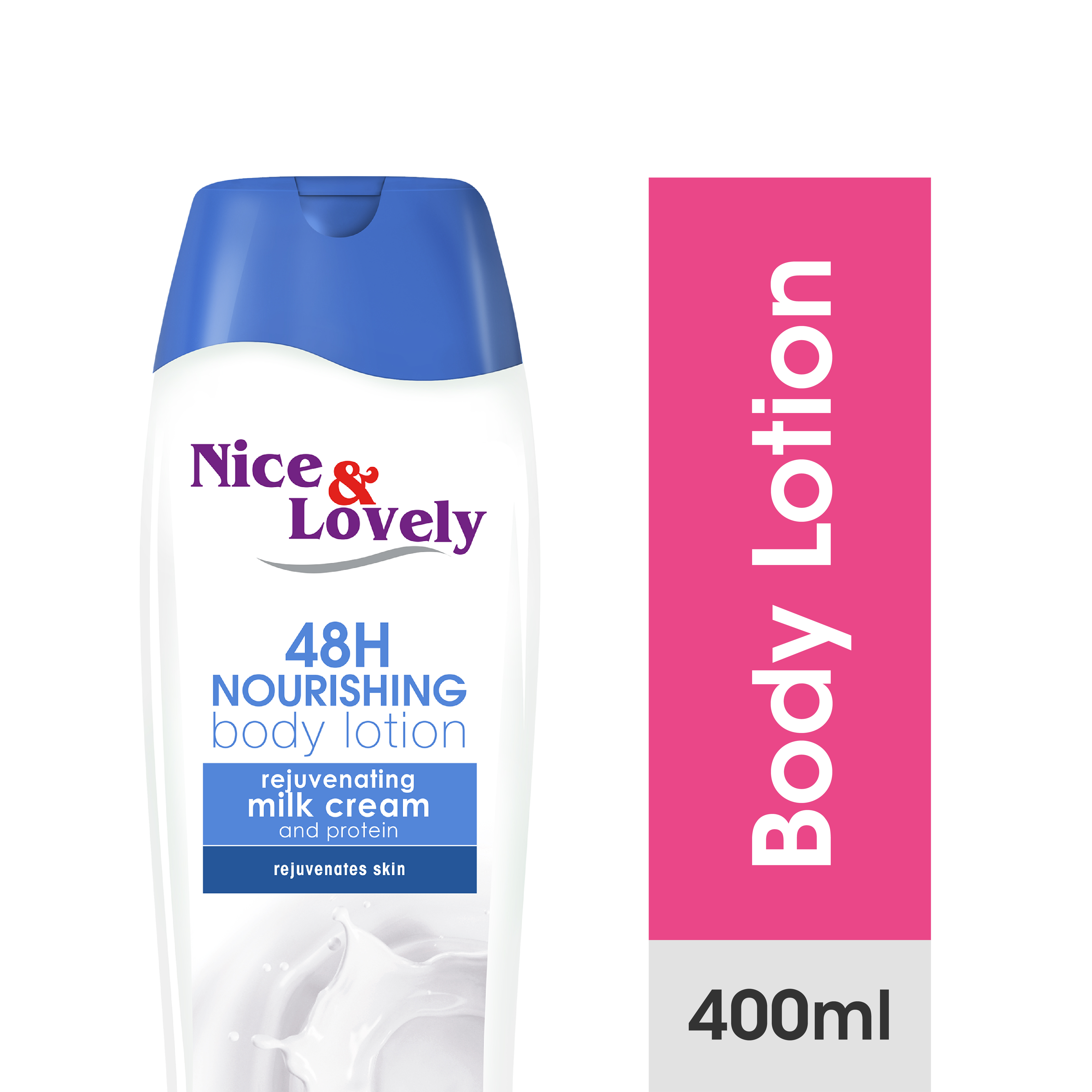 Nice & Lovely Milk Lotion With Hydrous Protein Moisture Lock & Sunscreen 400ml