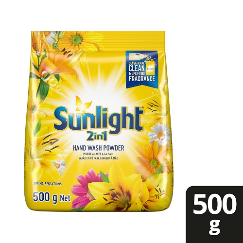 Sunlight 2 In 1 Handwashing Powder Spring Sensations Sachet 500g