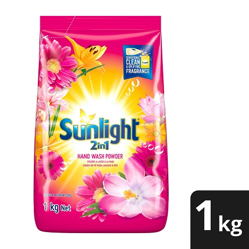 Sunlight 2 in 1 Hand washing Powder Tropical Sensations 1kg